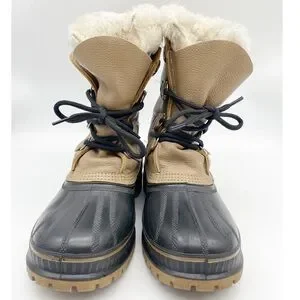 Sorel Snow Boots Polar Kaufman Steel Shank Wool Lined Tan Black Mens Size 8 Sorel Boots Mens 9 Kaufman Winter Lined Made in USA Snow  main image 3